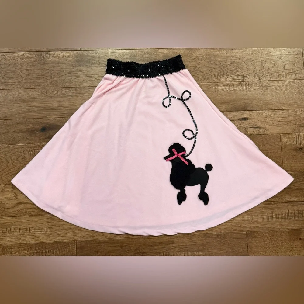 Kids Pink 1950s Poodle Skirt by Suit Yourself Costume Co.
